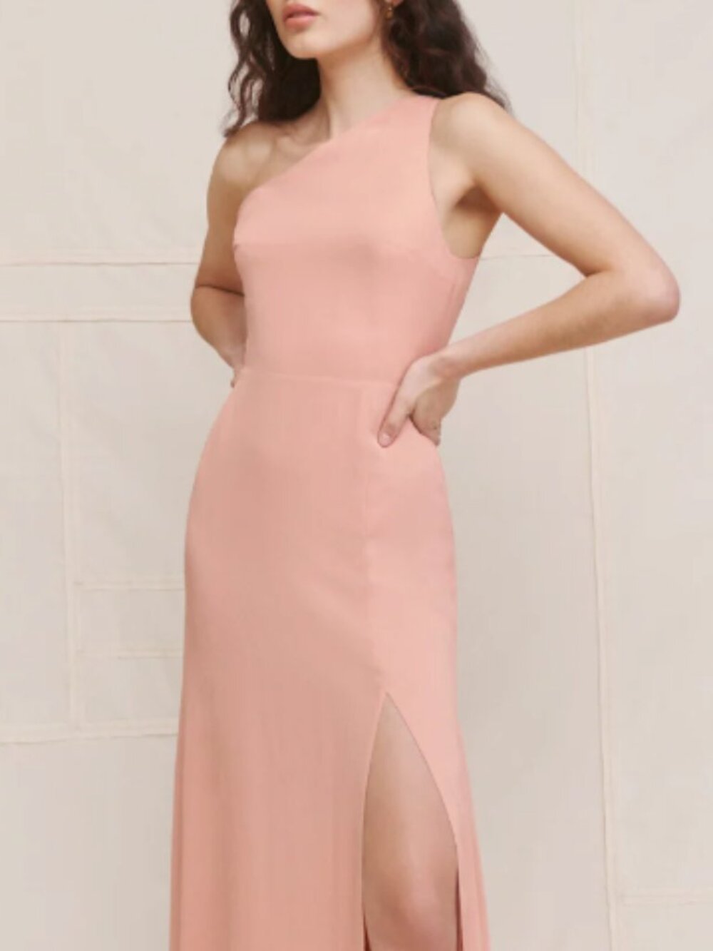 Reformation Evelyn Dress Blush - Size 4
